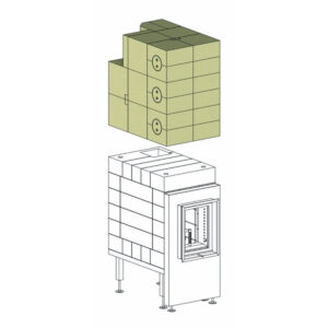 Ahjukolde Brula Tüüp D+ nurgaga lõõrikomplekt