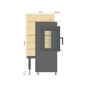 Ahjukolle Brula Tüüp C+ nurgaga