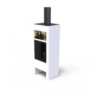 Disainkamin Unico Luna Steel valge