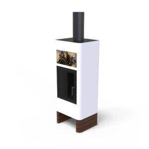 Disainkamin Unico Luna Wood valge