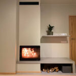 Nurgakamin sauna eesruumis