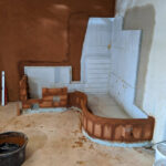 Toorsavitellistest pliit leso ja soemüüriga