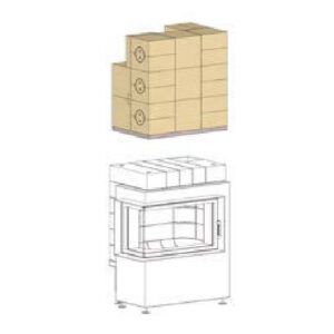 Lõõrikomplekt Brula Tüüp D+ nurgaga ahjukoldele