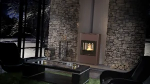 Keskküttekamin Flamingo Aquaflam 25