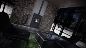 Keskküttekamin Flamingo Aquaflam 25