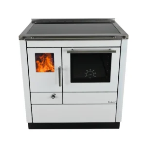 Puuküttega pliit Ember Cooker A1-80 (valge, keraamiline plaat)